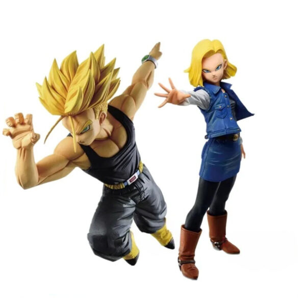 Bandai-Dragon Ball MATCH MAKERS Anime Action Figure, Trunks, Original, Banpresto, Android 18, PVC, Jouets à collectionner 1