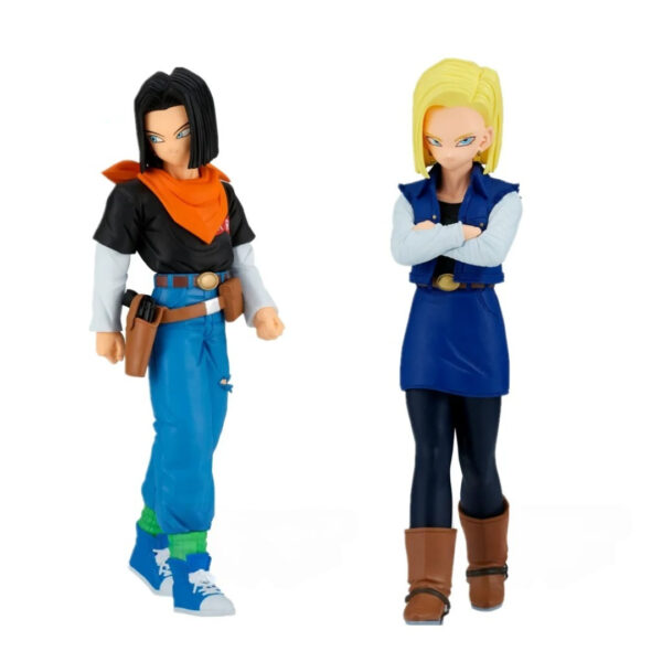 BANPRESTO-Figurines Dragon Ball Z en PVC, THE SOLID EDGE, Punta KS Lazuli ANDROID 17 18 Lapis Anime, Collection de modèles, Butter, Original 1